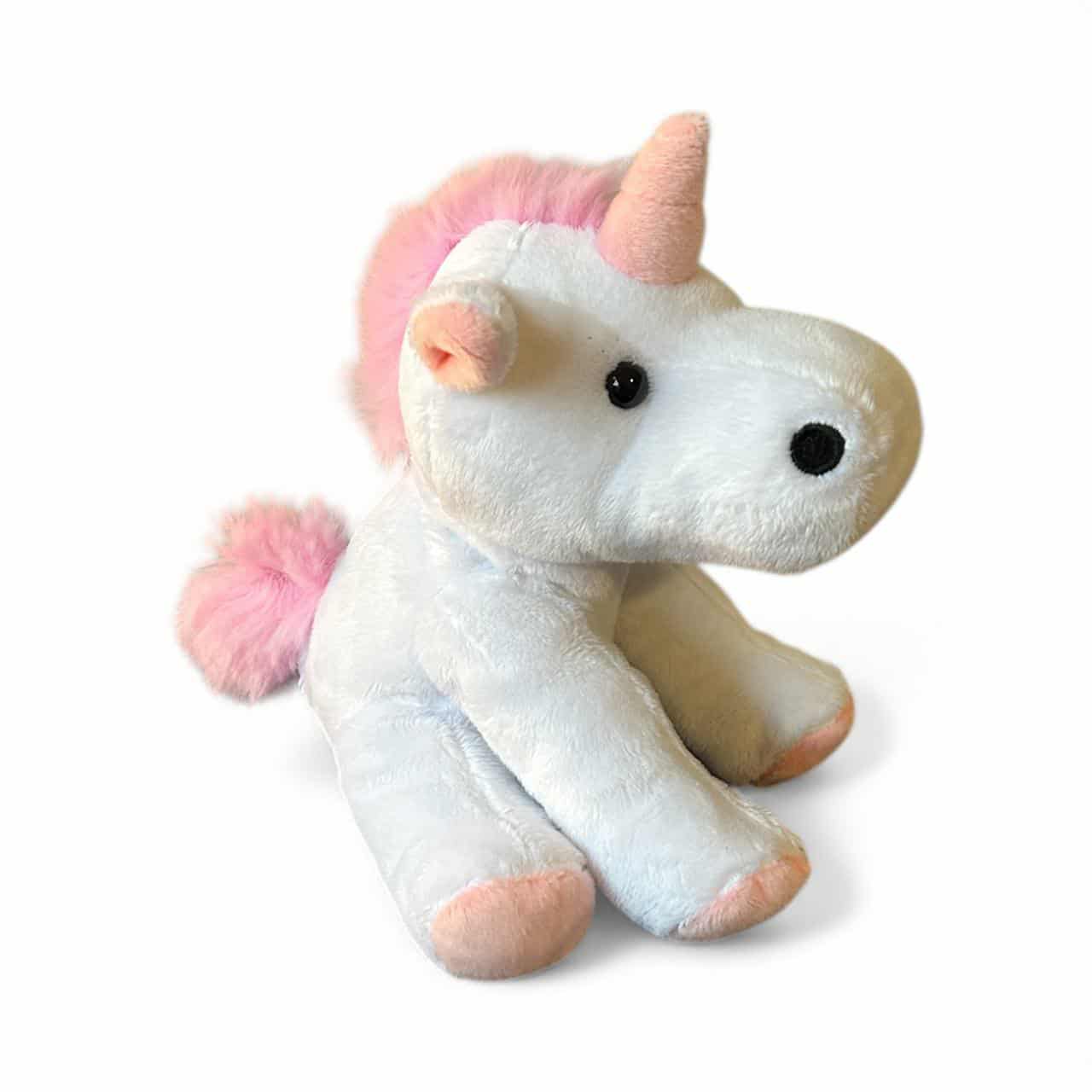 Kuschelwolke das weiße Einhorn - personalisiertes Kuscheltier mit Namenshalstuch in unterschiedlichen Designs