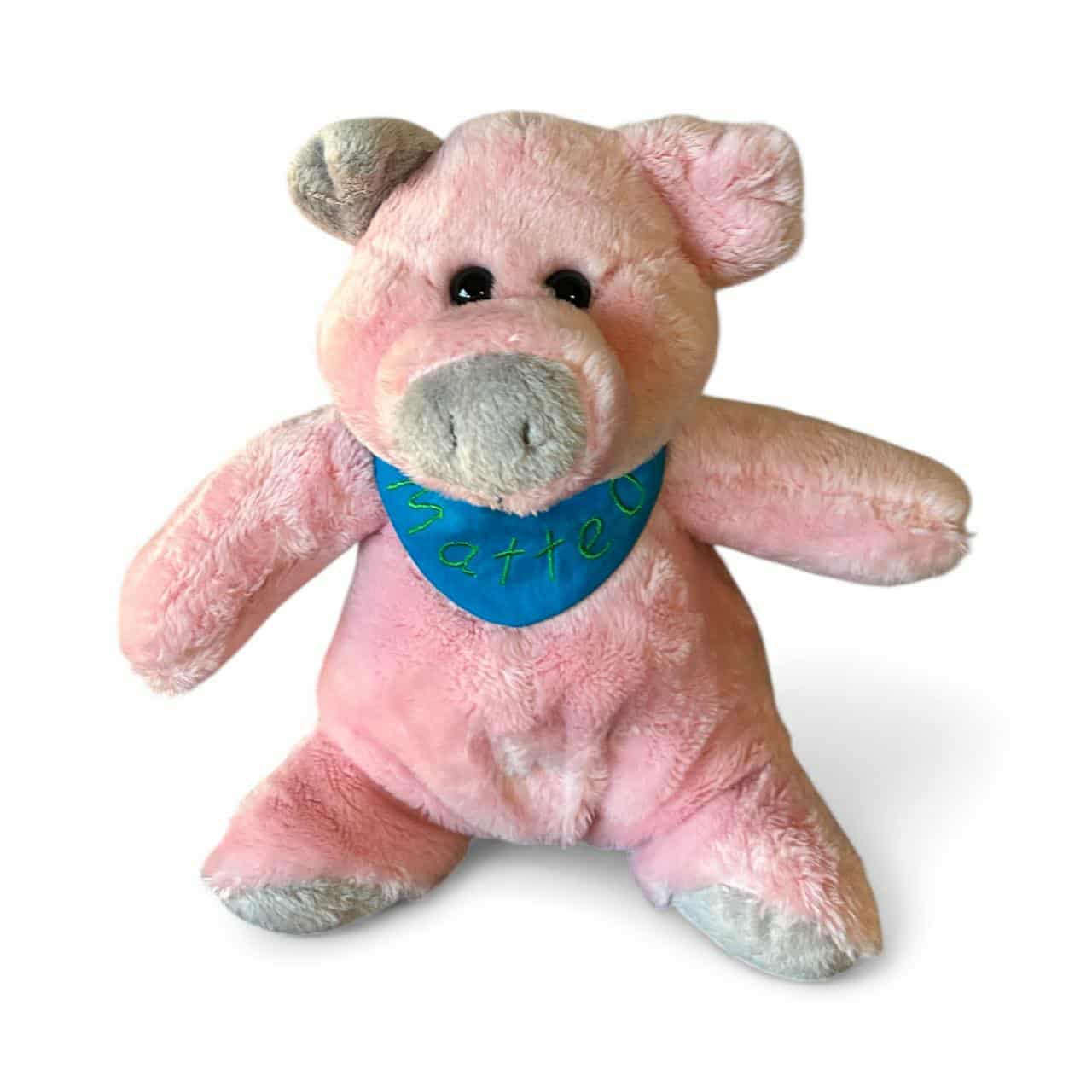 Piggy das Schwein - personalisiertes Kuscheltier mit Namenshalstuch in unterschiedlichen Designs