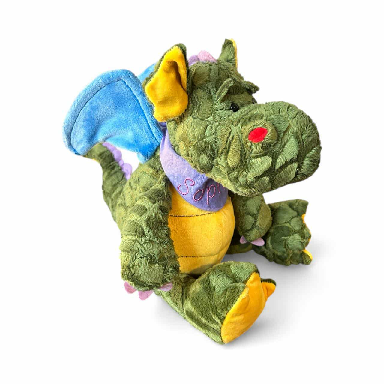 Drago der Drache - personalisiertes Kuscheltier mit Namenshalstuch in unterschiedlichen Designs