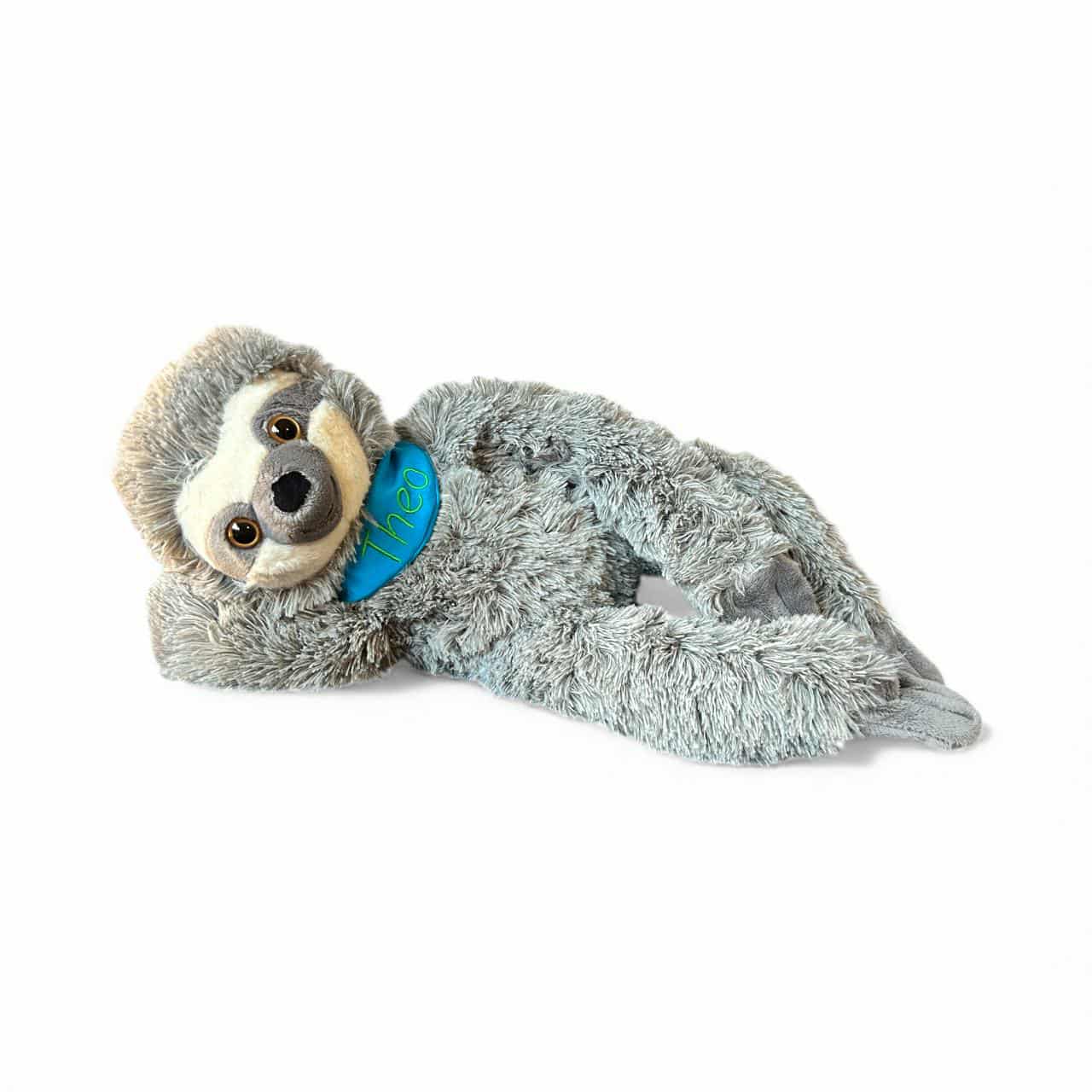 Uwe das Faultier - personalisiertes Kuscheltier mit Namenshalstuch in unterschiedlichen Designs