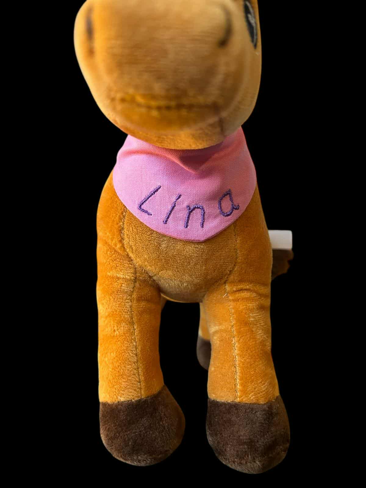 Polly das Pferd - personalisiertes Kuscheltier mit Namenshalstuch in unterschiedlichen Designs