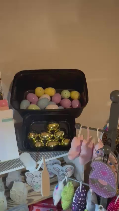 Kreative Glückseier in Gold